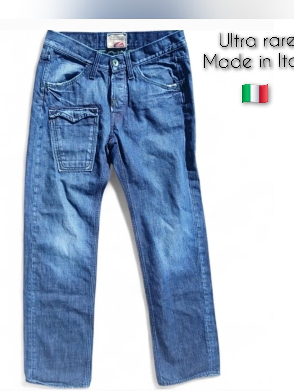 VTG Y2K  Energie Distressed Jeans Mens 32x32 Made In Italy Sixty Ultra Rare